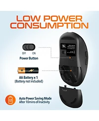 Delton S8 Optical Wireless Mouse, 6 Buttons, 3 Dpi Levels (DMS8-wb)
