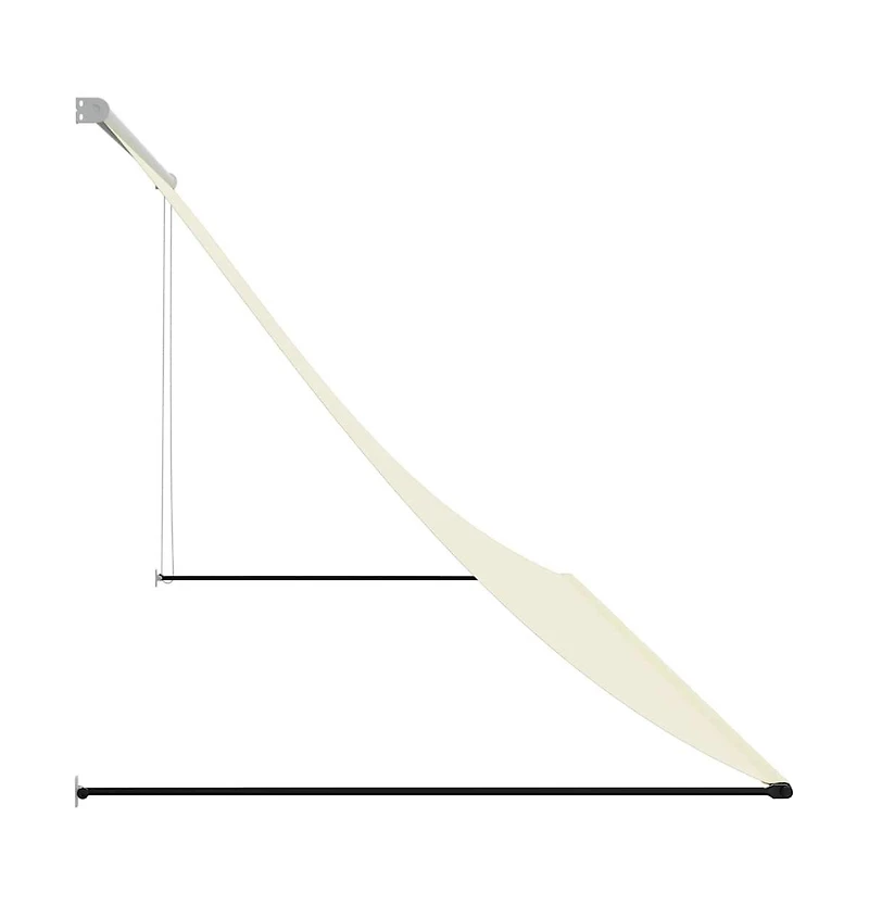 vidaXL Retractable Awning Cream