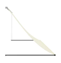 vidaXL Retractable Awning Cream