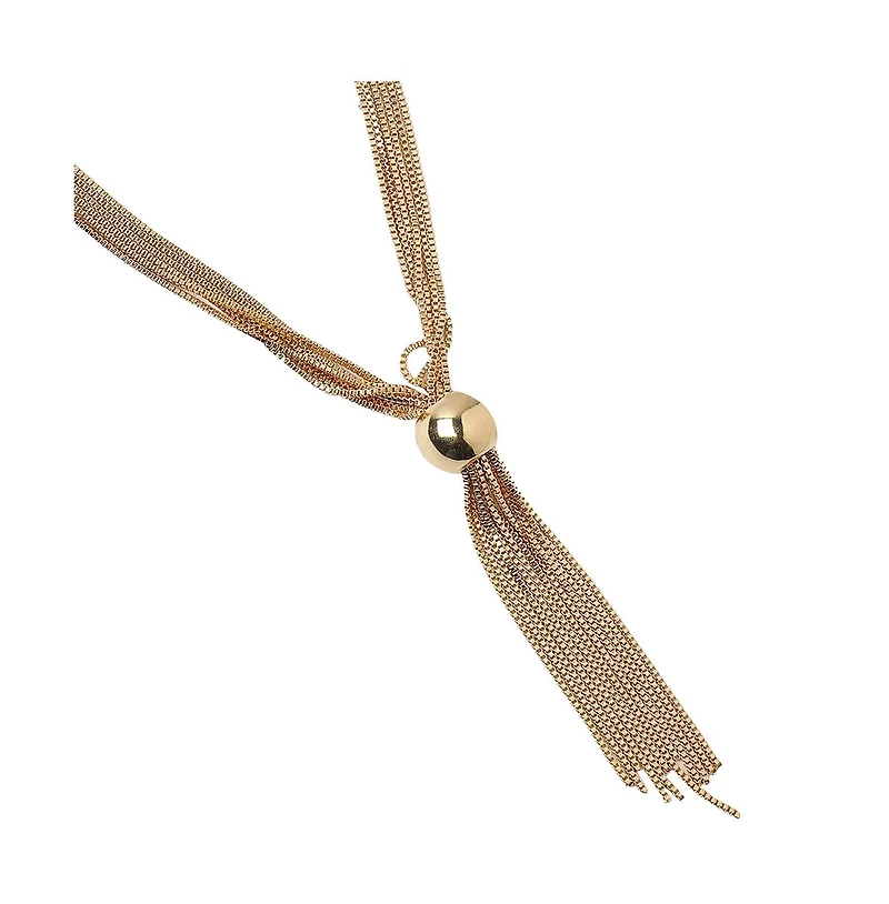 Sohi Women's The Ballchain Lariat Necklace