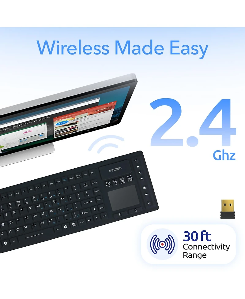 Delton M90 Medical Grade Computer Keyboard and Mouse