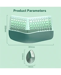 Ergonomic 2.4Ghz Wireless Keyboard Mouse Combo