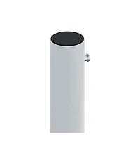 vidaXL Side Awning Black Polyester, Pu coated 78.7 x Retractable