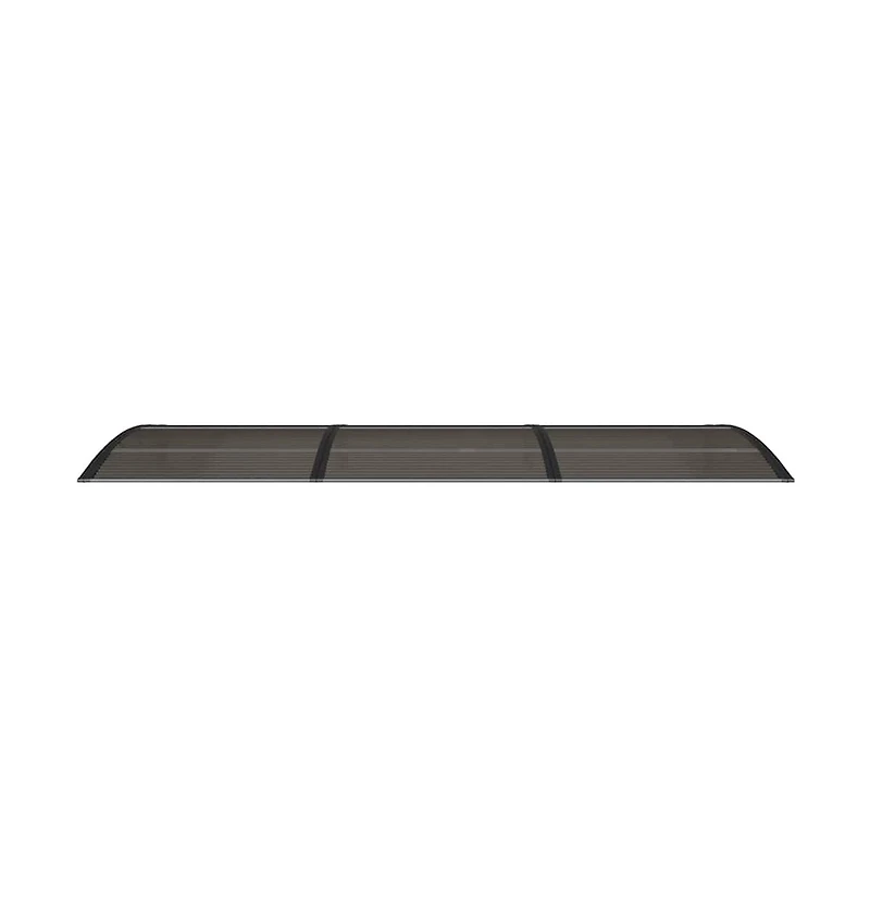 vidaXL Door Canopy Black Polycarbonate 118.1 x 39.4 in Durable