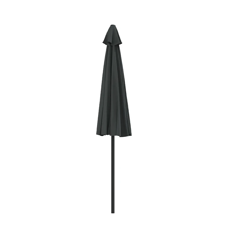 vidaXL Patio Umbrella Anthracite Polyester, Aluminum, Steel 106.3x56.7 in