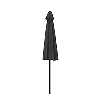 vidaXL Patio Umbrella Anthracite Polyester, Aluminum, Steel 106.3x56.7 in