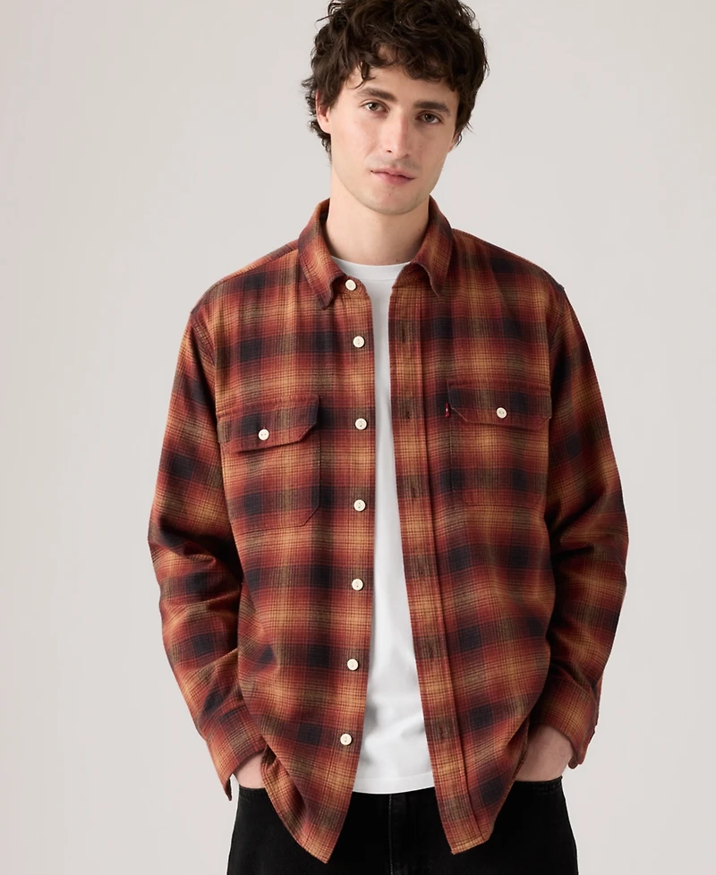 Levi's Men's Relaxed Fit Long Sleeve Button Front Worker Shirt
