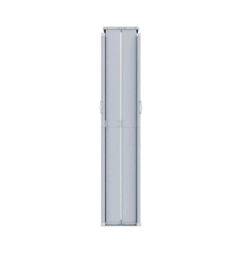 vidaXL Side Awning Cream Polyester with Pu coating, steel, aluminum Large