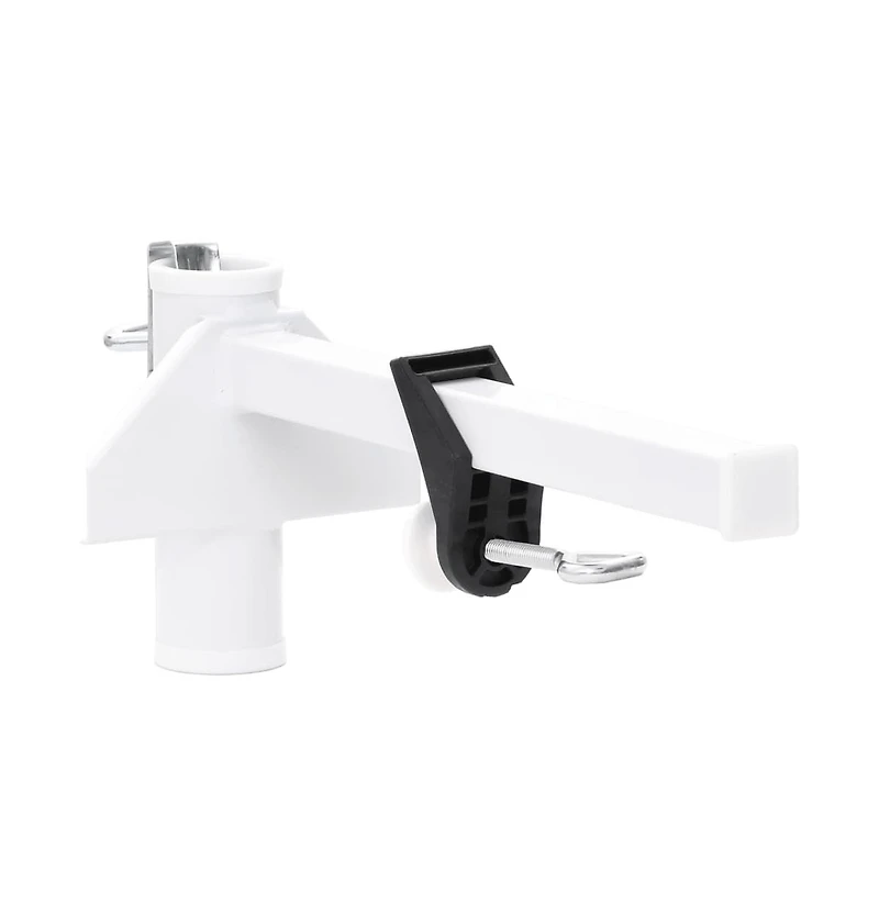 vidaXL Umbrella Clamp for Balcony White 1.5" Steel