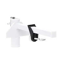 vidaXL Umbrella Clamp for Balcony White 1.5" Steel