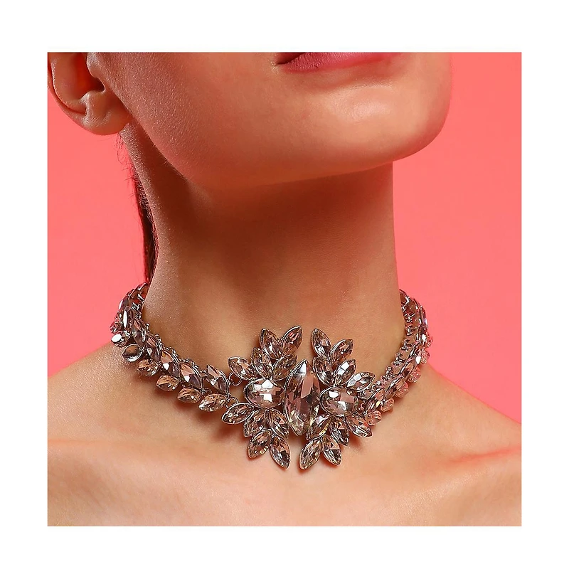 Sohi Women's Marquise Statement Necklace