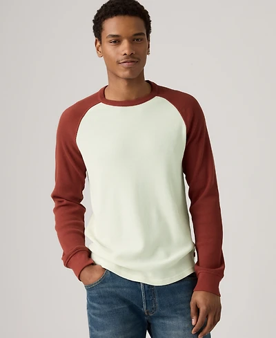 Levi's Men's Thermal Long Raglan Sleeve T-Shirt