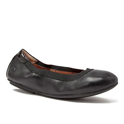 Lands' End Women's Comfort Slip On Leather Ballet Flats