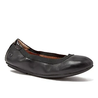 Lands' End Women's Comfort Slip On Leather Ballet Flats