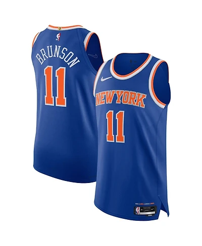 Nike Men's Jalen Brunson Blue New York Knicks Authentic Player Jersey - Icon Edition