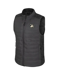 Colosseum Men's Charcoal Army Black Knights Nightman Full-Zip Puffer Vest