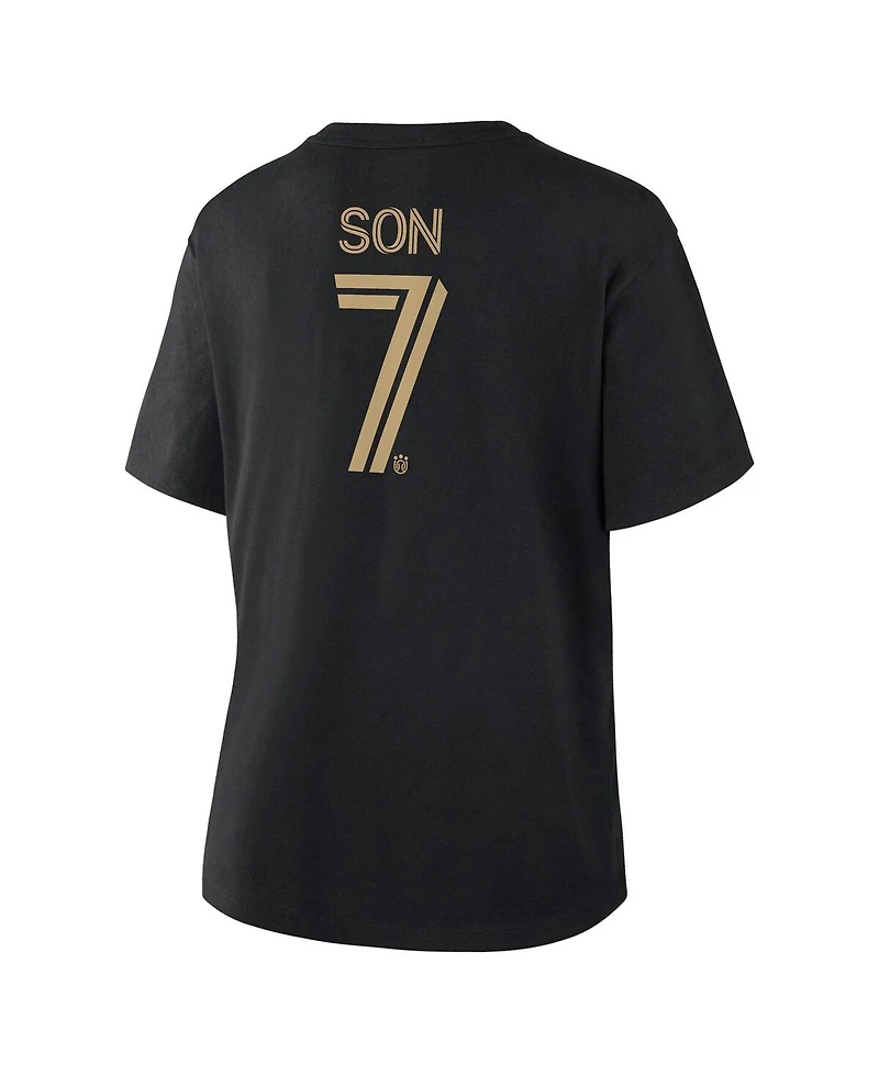Fanatics Women's Son Heung-Min Black Lafc Name Number T-Shirt