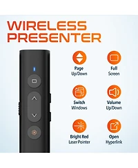 Delton LP21 Wireless Presenter Remote, Laser Pointer (DLP21)