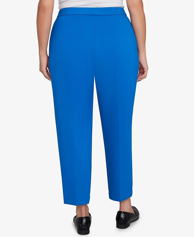 Alfred Dunner Plus Barcelona Stretch Ponte Knit Average Length Pant