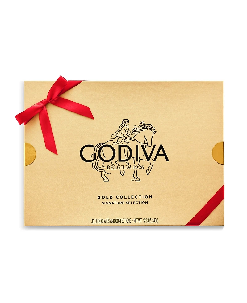 Godiva Assorted Chocolate Gift Box with Red Ribbon, 30 Pieces