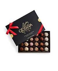 Godiva Signature Truffles Assorted Chocolate Gift Box with Red Ribbon, 24 Pieces