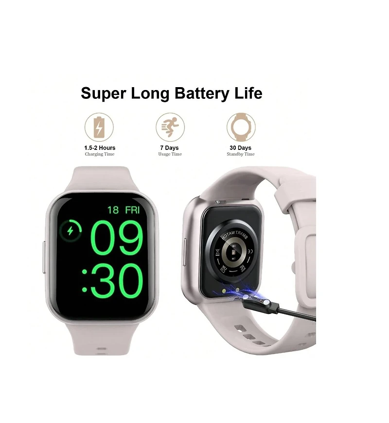 Ruxing Smart Smart Watch, 2024 Fitness Tracker Watch For Men Women, 1.69'' Touch Smartwatch Fitness Watch With Heart Rate Monitor/Pedometer/Sleep Moni