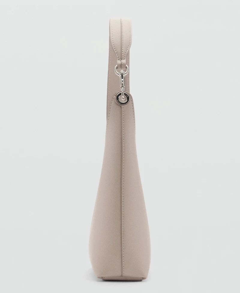 Mango Women's Metallic Detail Shopper Bag