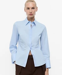 Mango Women's Slim-Fit Poplin Shirt