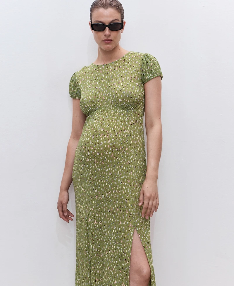 Mango Women's Floral-Print Maternity Dress