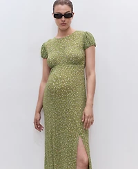 Mango Women's Floral-Print Maternity Dress