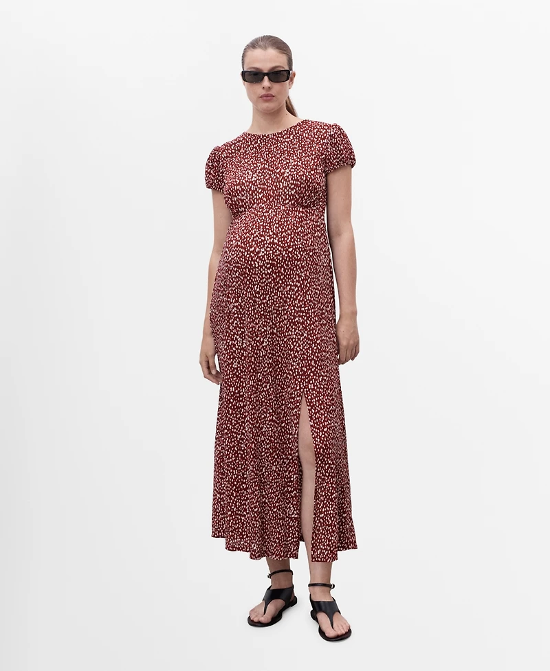Mango Women's Floral-Print Maternity Dress