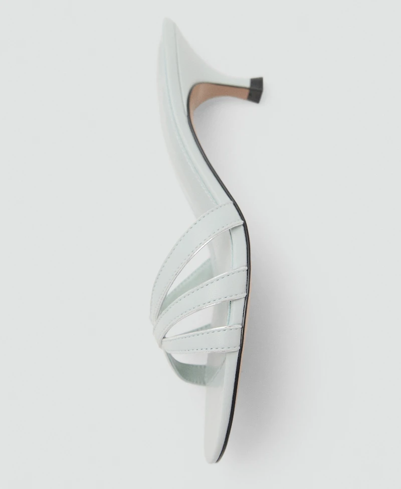 Mango Women's Strappy Kitten Heel Sandals