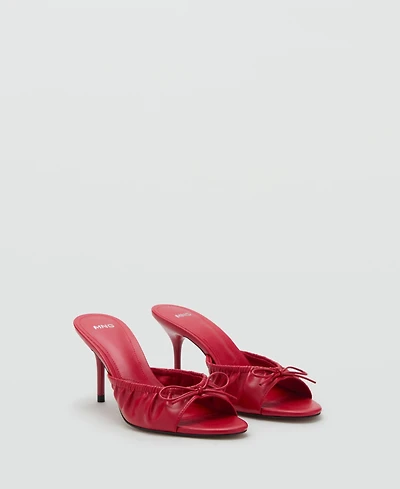 Mango Women's Bow Heel Sandals