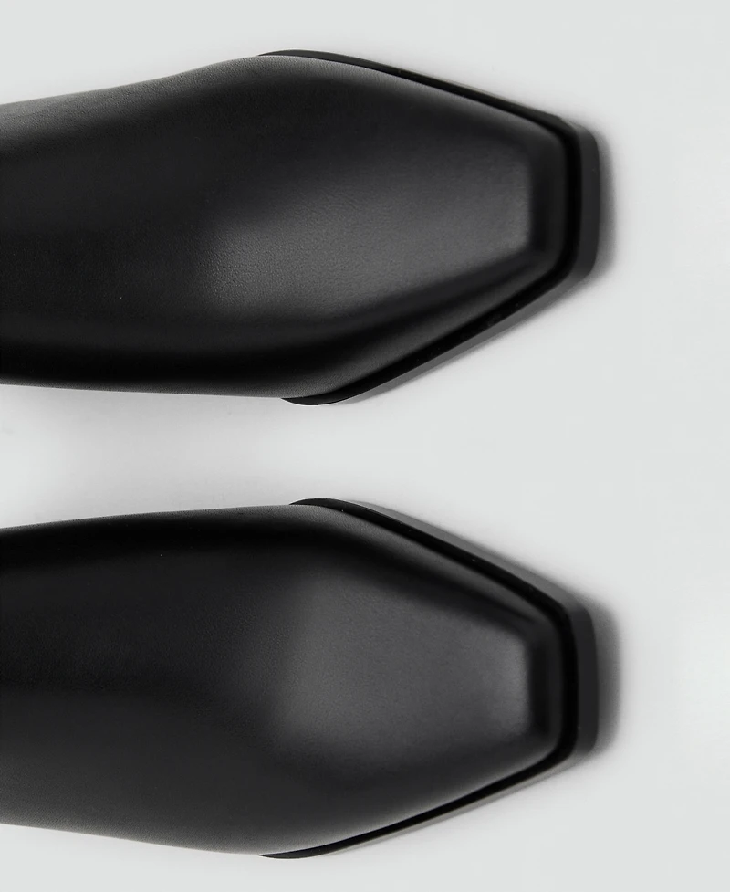 Mango Women's Leather Heeled Boots