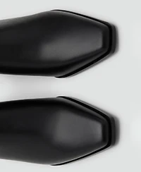 Mango Women's Leather Heeled Boots