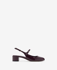 Mango Women's Patent Leather-Effect Block-Heel Shoes