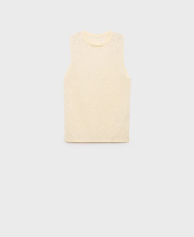 Mango Women's Openwork Knit Top