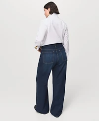 Mango Women's Danila Wide Leg High-Rise Jeans