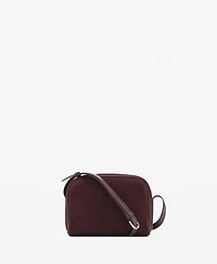 Mango Women's Suede Leather Shoulder Bag