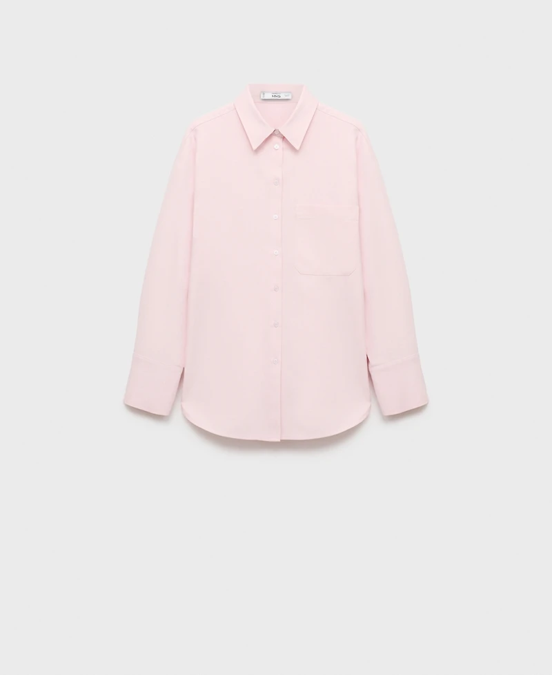 Mango Women's Pocket Oversize Shirt