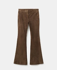 Mango Women's Suede Flare Pants