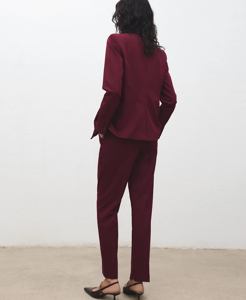 Mango Women's Straight Suit Pants