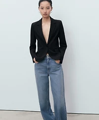 Mango Women's Fitted Suit Jacket