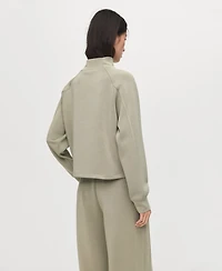 Mango Women's High Collar Sweatshirt