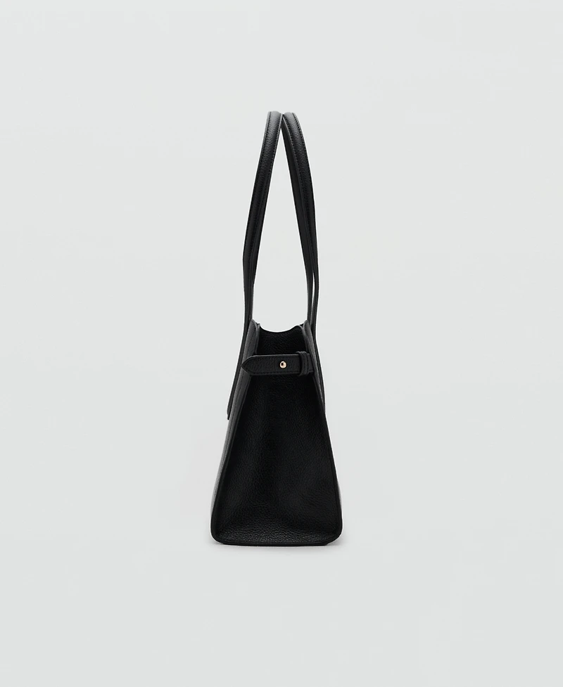 Mango Women's Pebbled Leather Effect Small Bag