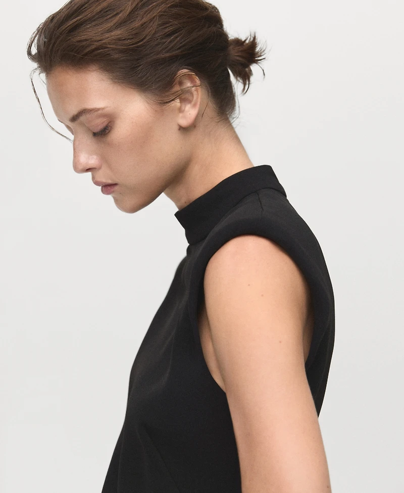 Mango Women's Short Ruffle Dress