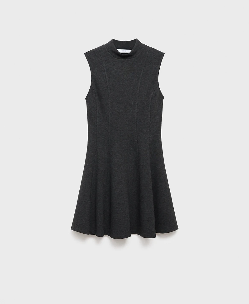 Mango Women's Short Seams Dress
