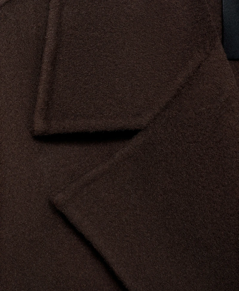 Mango Women's Handmade Oversized Wool Coat