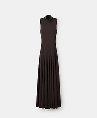 Mango Women's Back Opening Godet Dress