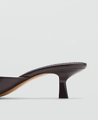 Mango Women's Kitten Heel Sandals